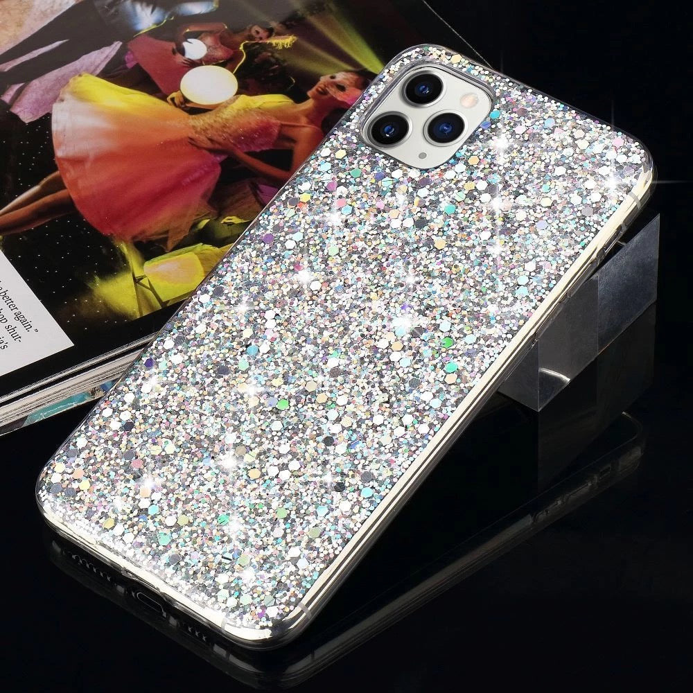 Glitzer Flakes Soft Hülle/Case verschiedene Farben für iPhone 16, 16 Plus, 16 Pro, 16 Pro Max, 15, 15 Plus, 15 Pro, 15 Pro Max, 14, 14 Plus, 14 Pro, 14 Pro Max, 13, 13 Pro, 13 Pro Max, 13 Mini, 12, 12 Pro, 12 Pro Max, 12 Mini, SE, 11, 11 Pro, 11 Pro Max | ZITOCASES®