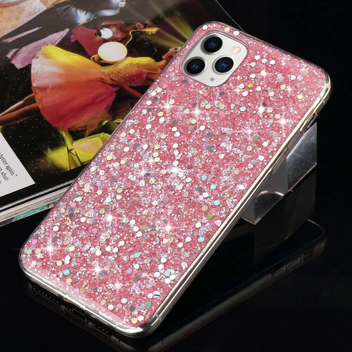 Glitzer Flakes Soft Hülle/Case verschiedene Farben für iPhone 16, 16 Plus, 16 Pro, 16 Pro Max, 15, 15 Plus, 15 Pro, 15 Pro Max, 14, 14 Plus, 14 Pro, 14 Pro Max, 13, 13 Pro, 13 Pro Max, 13 Mini, 12, 12 Pro, 12 Pro Max, 12 Mini, SE, 11, 11 Pro, 11 Pro Max | ZITOCASES®