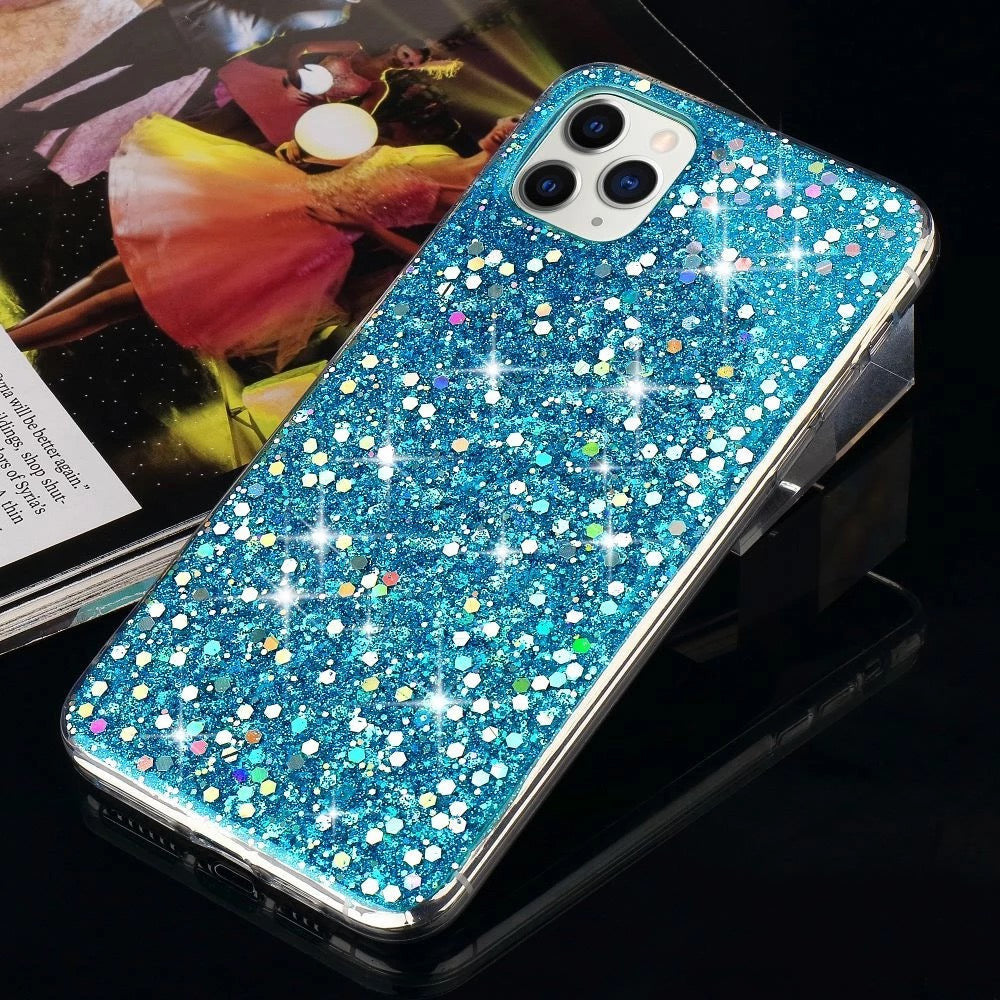 Glitzer Flakes Soft Hülle/Case verschiedene Farben für iPhone 16, 16 Plus, 16 Pro, 16 Pro Max, 15, 15 Plus, 15 Pro, 15 Pro Max, 14, 14 Plus, 14 Pro, 14 Pro Max, 13, 13 Pro, 13 Pro Max, 13 Mini, 12, 12 Pro, 12 Pro Max, 12 Mini, SE, 11, 11 Pro, 11 Pro Max | ZITOCASES®