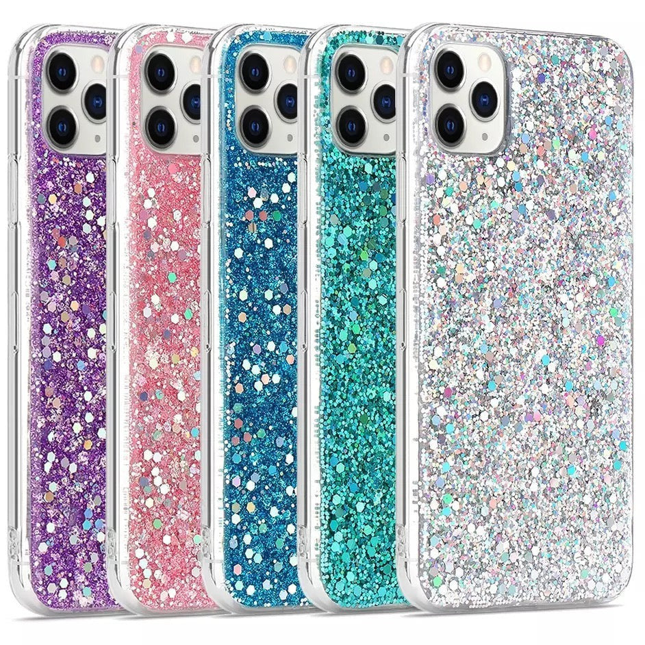 Glitzer Flakes Soft Hülle/Case verschiedene Farben für iPhone 16, 16 Plus, 16 Pro, 16 Pro Max, 15, 15 Plus, 15 Pro, 15 Pro Max, 14, 14 Plus, 14 Pro, 14 Pro Max, 13, 13 Pro, 13 Pro Max, 13 Mini, 12, 12 Pro, 12 Pro Max, 12 Mini, SE, 11, 11 Pro, 11 Pro Max | ZITOCASES®