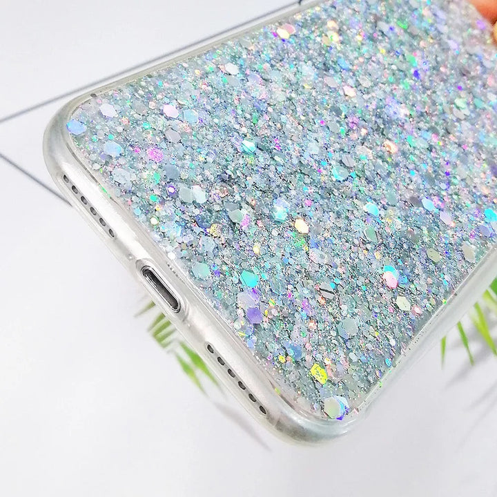 Glitzer Flakes Soft Hülle/Case verschiedene Farben für iPhone 16, 16 Plus, 16 Pro, 16 Pro Max, 15, 15 Plus, 15 Pro, 15 Pro Max, 14, 14 Plus, 14 Pro, 14 Pro Max, 13, 13 Pro, 13 Pro Max, 13 Mini, 12, 12 Pro, 12 Pro Max, 12 Mini, SE, 11, 11 Pro, 11 Pro Max | ZITOCASES®