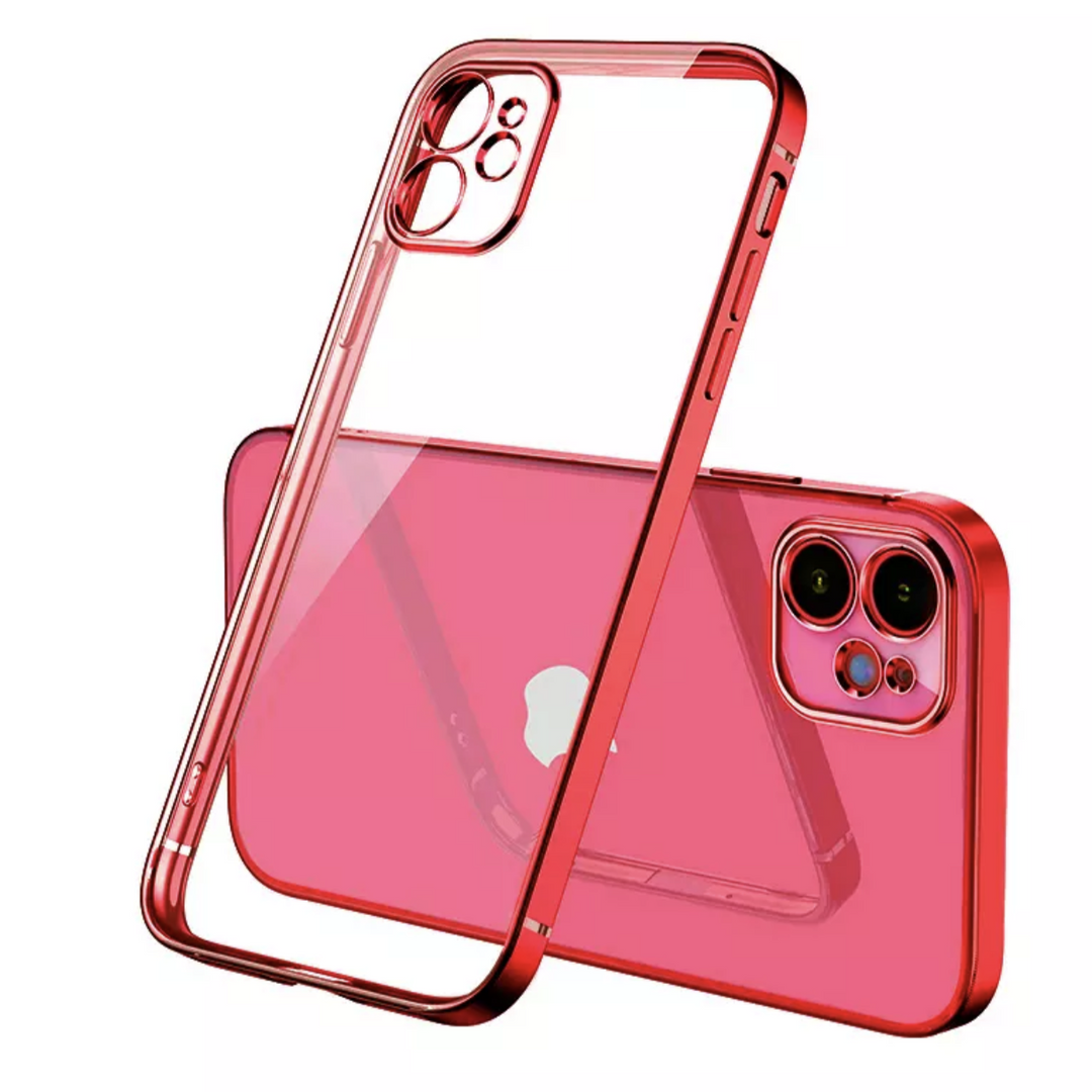 Transparent/Chrom Soft Hülle/Case verschiedene Farben für iPhone 16, 16 Plus, 16 Pro, 16 Pro Max, 16e, 15, 15 Plus, 15 Pro, 15 Pro Max, 14, 14 Plus, 14 Pro, 14 Pro Max, 13, 13 Pro, 13 Pro Max, 13 Mini, 12, 12 Pro, 12 Pro Max, 12 Mini, SE, 11 | ZITOCASES®