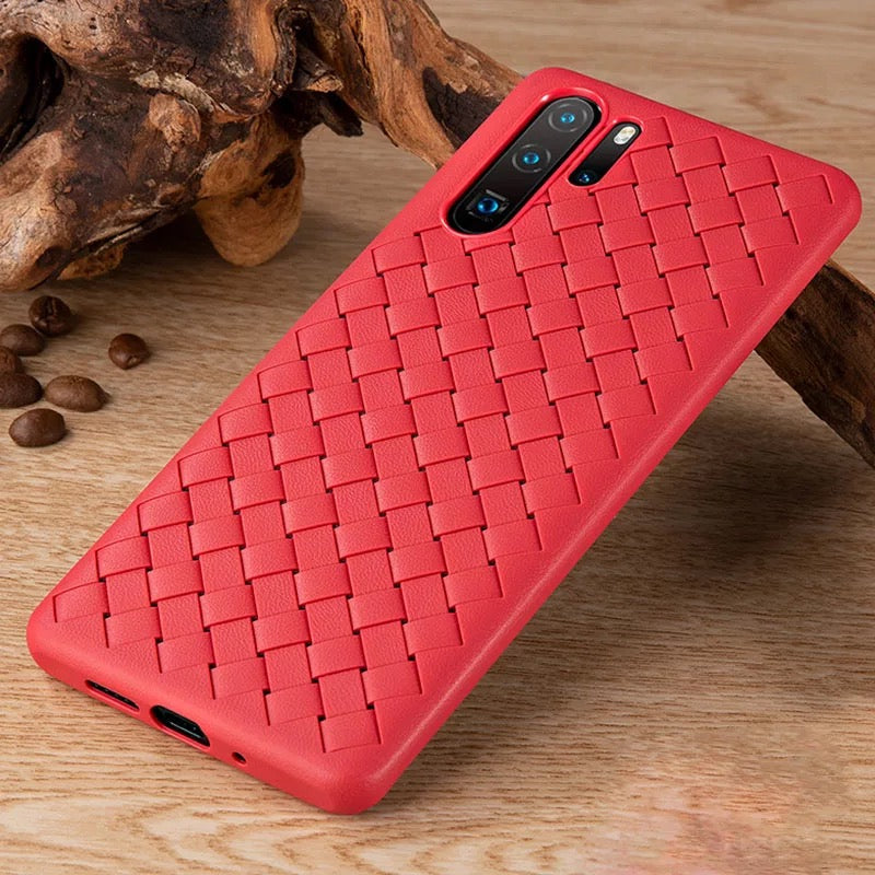 Geflochtene Silikon Hülle/Case für Huawei Pura 70, 70 Pro, 70 Ultra, P60 Pro, P50, P50 Pro, P40, P40 Pro, P40 Lite, P30, P30 Pro, P20, P20 Pro, Mate 60 Pro, 50 Pro, 40 Pro, Nova 12s, 12i, 12 SE | ZITOCASES®