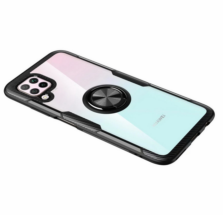 Magnetische Carbon Ring Hülle/Case verschiedene Farben für Huawei Pura 70, 70 Pro, 70 Ultra, P60 Pro, P50, P50 Pro, P40, P40 Lite, P40 Pro, P30, P30 Lite, P30 Pro, P20, P20 Lite, P20 Pro, Mate 60 Pro, 50 Pro, 40 Pro, Nova 12s, 12i, 12 SE | ZITOCASES®