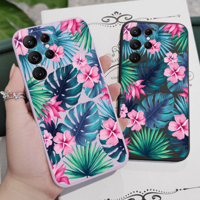 Sommer/Palmen Motiv Silikon Hülle/Case für Samsung Galaxy S24, S23-Serie | ZITOCASES®