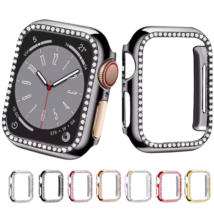 Chrom-Glitzer/Diamant Hülle/Case für Apple Watch Series 10, 9, 8, 7, 6, 5, 4, 3, 2 ,1, SE, Ultra | ZITOCASES®