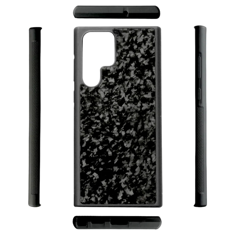 Forged Carbon Optik Panzerglas Hülle/Case für Samsung Galaxy M53, M52, M51, M33, M32, M31S, M31, M30S, M23, M22, M21, M13, M12, M11 | ZITOCASES®