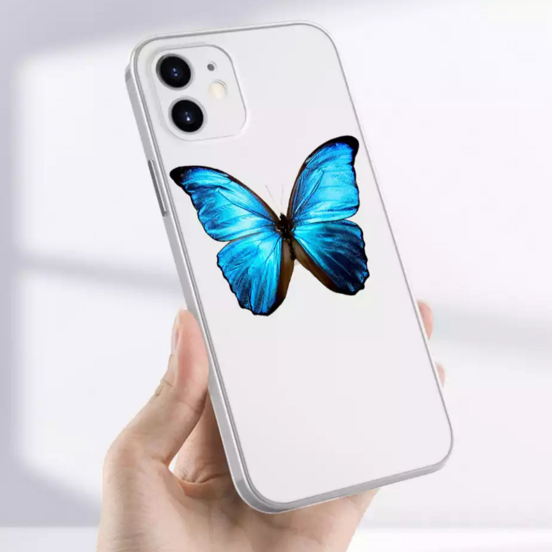 Transparente Schmetterling Hülle/Case für iPhone 16, 16 Plus, 16 Pro, 16 Pro Max, 16e, 15, 15 Plus, 15 Pro, 15 Pro Max, 14, 14 Plus, 14 Pro, 14 Pro Max, 13, 13 Pro, 13 Pro Max, 13 Mini, 12, 12 Pro, 12 Pro Max, 12 Mini, SE, 11, 11 Pro, 11 Pro Max | ZITOCASES®