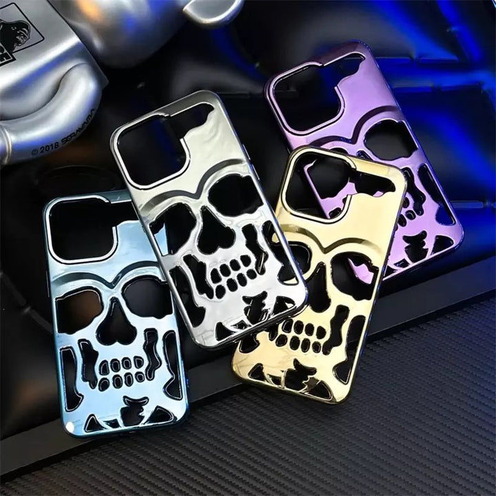 3D Chrom Totenkopf/Schädel Hülle/Case für iPhone 16-Serie | ZITOCASES®