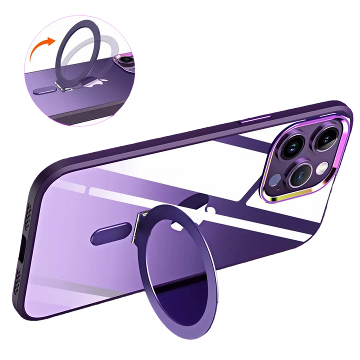 Transparente MagSafe/Magnet Hülle/Case inkl. Ständer/Auflage für iPhone 16, 15, 14, 13-Serie | ZITOCASES®