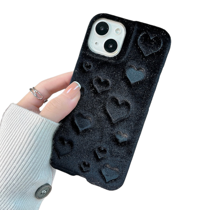 Weiche Stoff 3D Herz Hülle/Case für iPhone 12, 13-Serie | ZITOCASES®