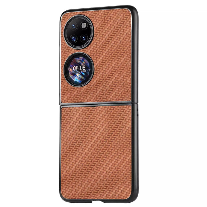 Carbon Optik Plastik Hülle/Case für Huawei P50 Pocket | ZITOCASES®