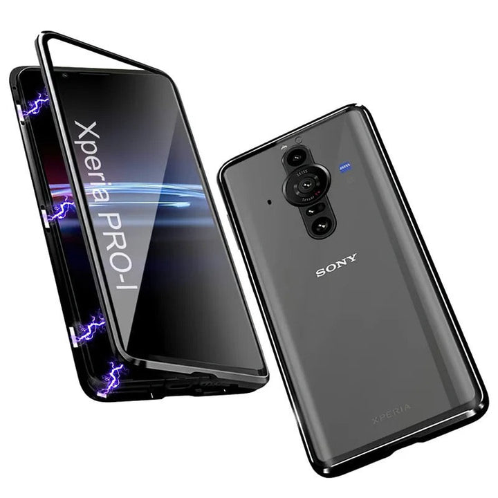 360° [KLARSICHT 9H-Glas] Aluminium Vollschutz Hülle/Case für Sony Xperia 1 III, 1 IV, 1 V, 1 VI, 5 III, 5 IV, 5 VI, 10 III, 10 IV, 10 V, 10 VI, Pro I | ZITOCASES®