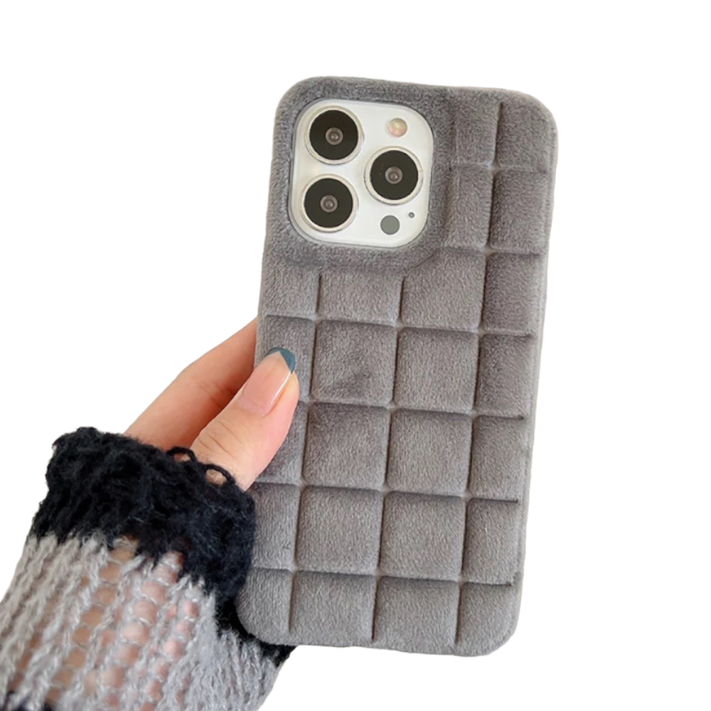 Weiche Stoff 3D Kachel/Karo Design Hülle/Case für iPhone 16, 16 Plus, 16 Pro, 16 Pro Max, 16e, 15, 15 Plus, 15 Pro, 15 Pro Max, 14, 14 Plus, 14 Pro, 14 Pro Max, 13, 13 Pro, 13 Pro Max, 13 Mini, 12, 12 Pro, 12 Pro Max, 12 Mini, SE, 11, 11 Pro | ZITOCASES®