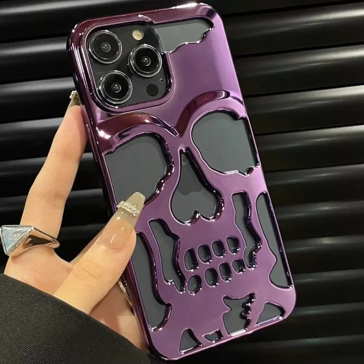 3D Chrom Totenkopf/Schädel Hülle/Case für iPhone 16-Serie | ZITOCASES®