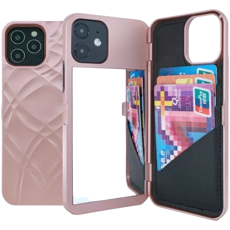 2-in-1 Kosmetikspiegel + Kartenfach Hülle/Case für iPhone 16-Serie | ZITOCASES®