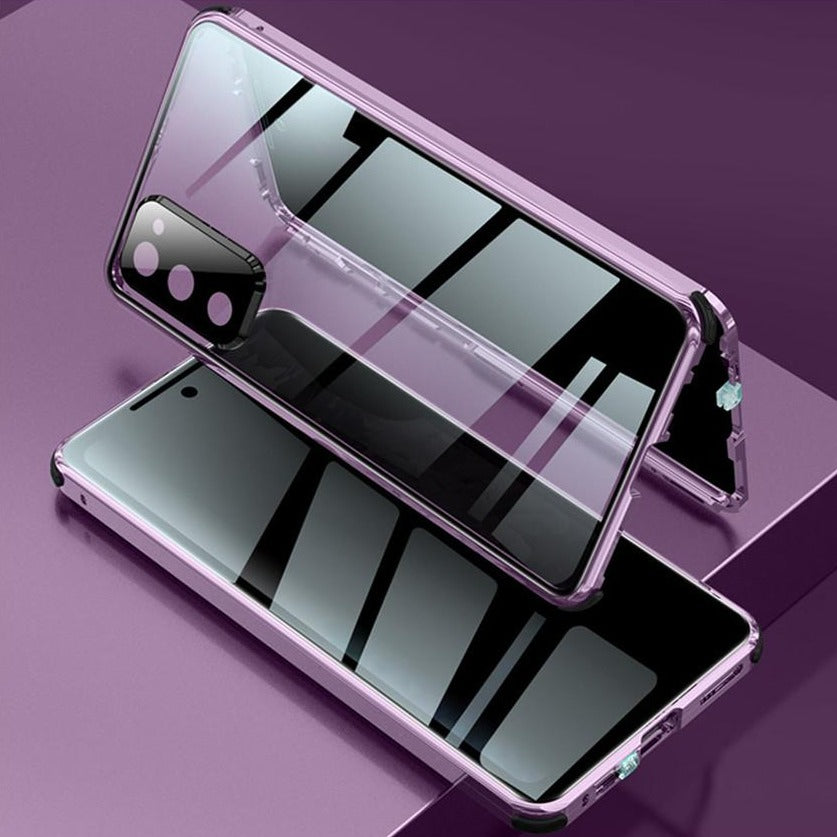 360° [SICHTSCHUTZ 9H-Glas] Aluminium Vollschutz Hülle/Case für Samsung Galaxy S23 FE, S24, Note-Serie | ZITOCASES®