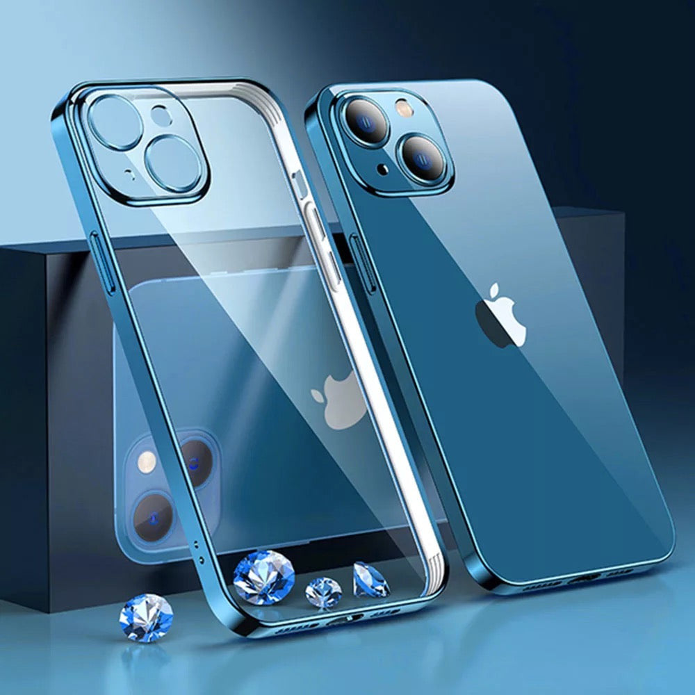 Transparent/Chrom Soft Hülle/Case verschiedene Farben für iPhone 16, 16 Plus, 16 Pro, 16 Pro Max, 15, 15 Plus, 15 Pro, 15 Pro Max, 14, 14 Plus, 14 Pro, 14 Pro Max, 13, 13 Pro, 13 Pro Max, 13 Mini, 12, 12 Pro, 12 Pro Max, 12 Mini, SE, 11, 11 Pro | ZITOCASES®