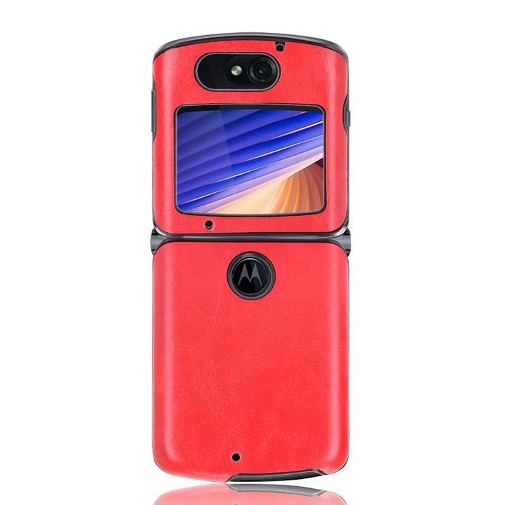 Kunstleder Optik Hülle/Case verschiedene Farben für Motorola Razr 5G | ZITOCASES®