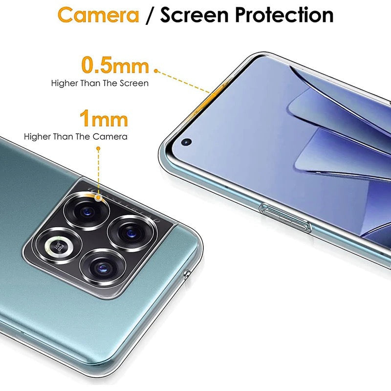 Transparente Silikon Hülle/Case für OnePlus 12R, 12, 11, 10T, 10 Pro, 9, 9 Pro, 8, 8 Pro, 8T, Nord 4, 3, 2, CE | ZITOCASES®