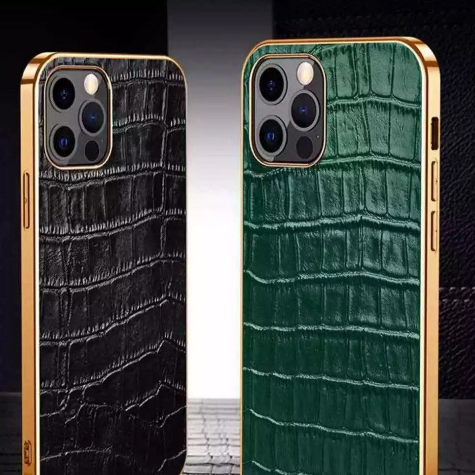 Krokodil-Leder Optik Hülle/Case für iPhone 16, 16 Plus, 16 Pro, 16 Pro Max, 16e, 15, 15 Plus, 15 Pro, 15 Pro Max, 14, 14 Plus, 14 Pro, 14 Pro Max, 13, 13 Pro, 13 Pro Max, 13 Mini, 12, 12 Pro, 12 Pro Max, 12 Mini, SE, 11, 11 Pro | ZITOCASES®