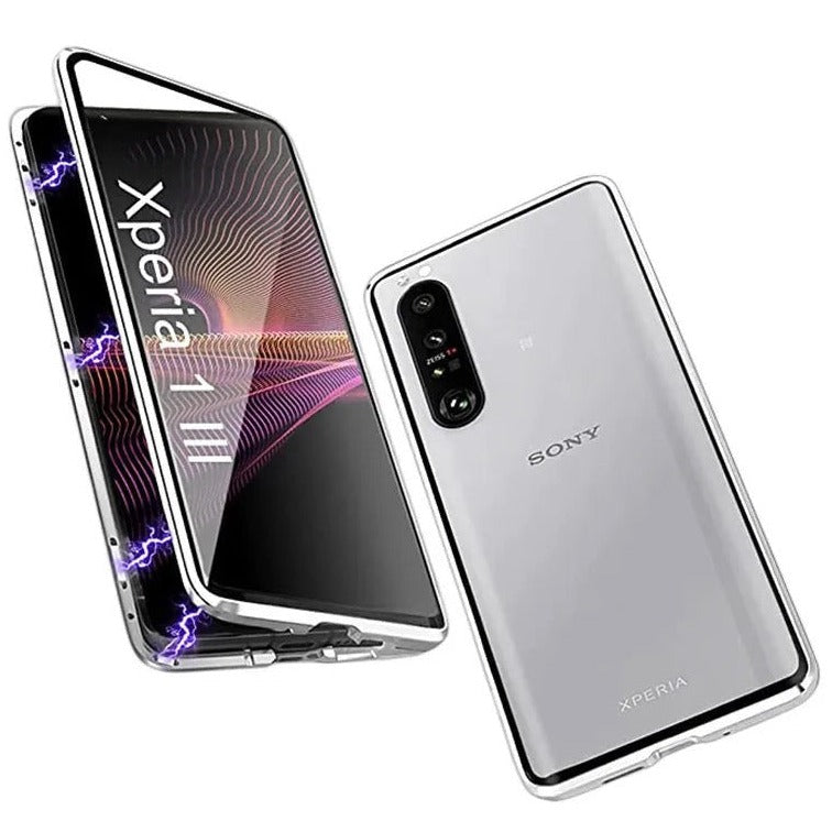 360° [KLARSICHT 9H-Glas] Aluminium Vollschutz Hülle/Case für Sony Xperia 1 III, 1 IV, 1 V, 1 VI, 5 III, 5 IV, 5 VI, 10 III, 10 IV, 10 V, 10 VI, Pro I | ZITOCASES®