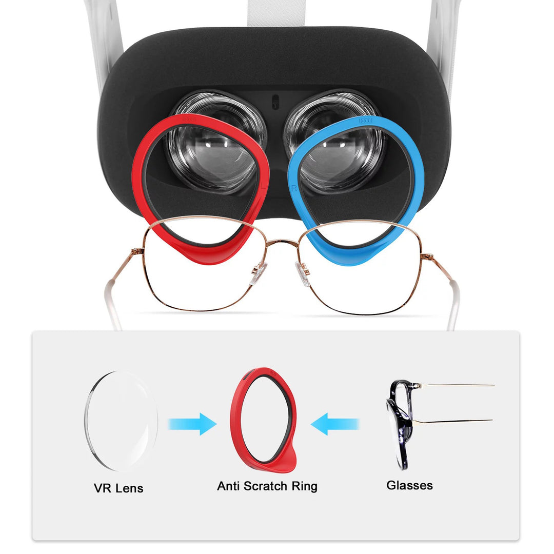 Brillen-Schutz Abdeckungen/Abstandshalter für Oculus/Meta Quest 2 VR-Headset (2er Set) | ZITOCASES®