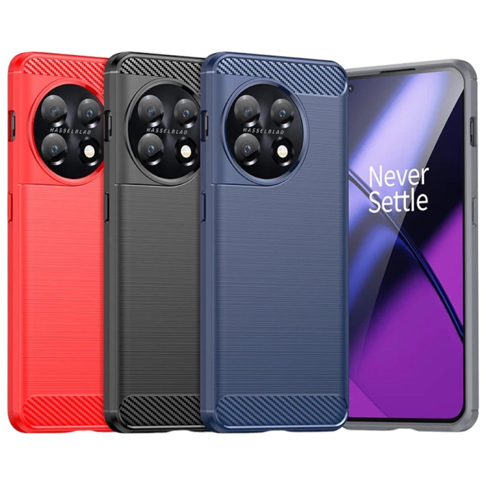 Edle Carbon Akzente Soft Hülle/Case verschiedene Farben für OnePlus 13R, 13, 12R, 12, 11, 10T, 10 Pro, 9, 9 Pro, 8, 8 Pro, 8T, Nord, 4, 3, 2, CE | ZITOCASES®