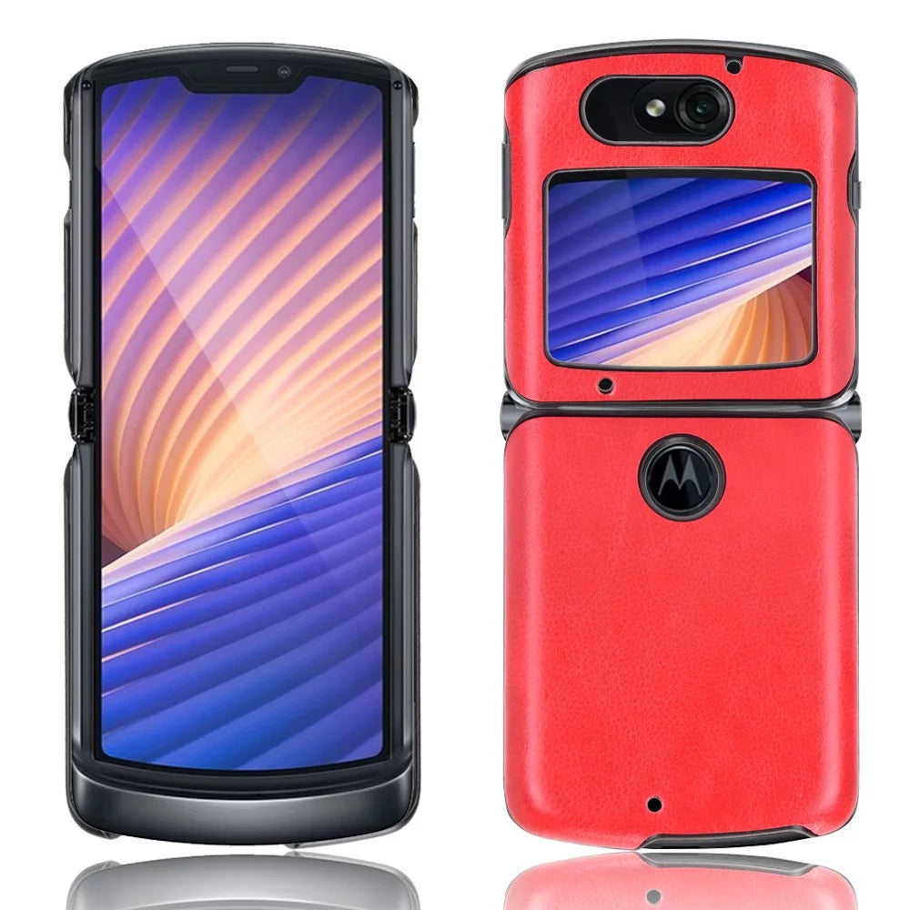 Kunstleder Optik Hülle/Case verschiedene Farben für Motorola Razr 5G | ZITOCASES®