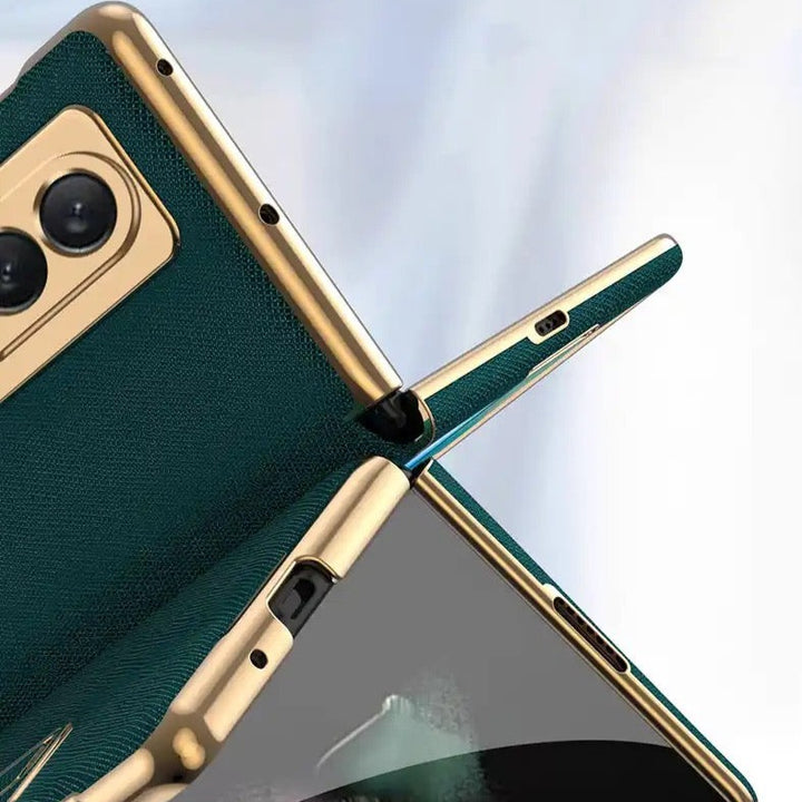 Luxus Kunstleder/Gold Optik Hülle/Case für Samsung Galaxy Z Fold 6, 5, 4, 3, 2 | ZITOCASES®