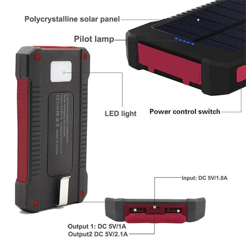 Solar Powerbank/Externer Akku für alle Geräte | ZITOCASES®