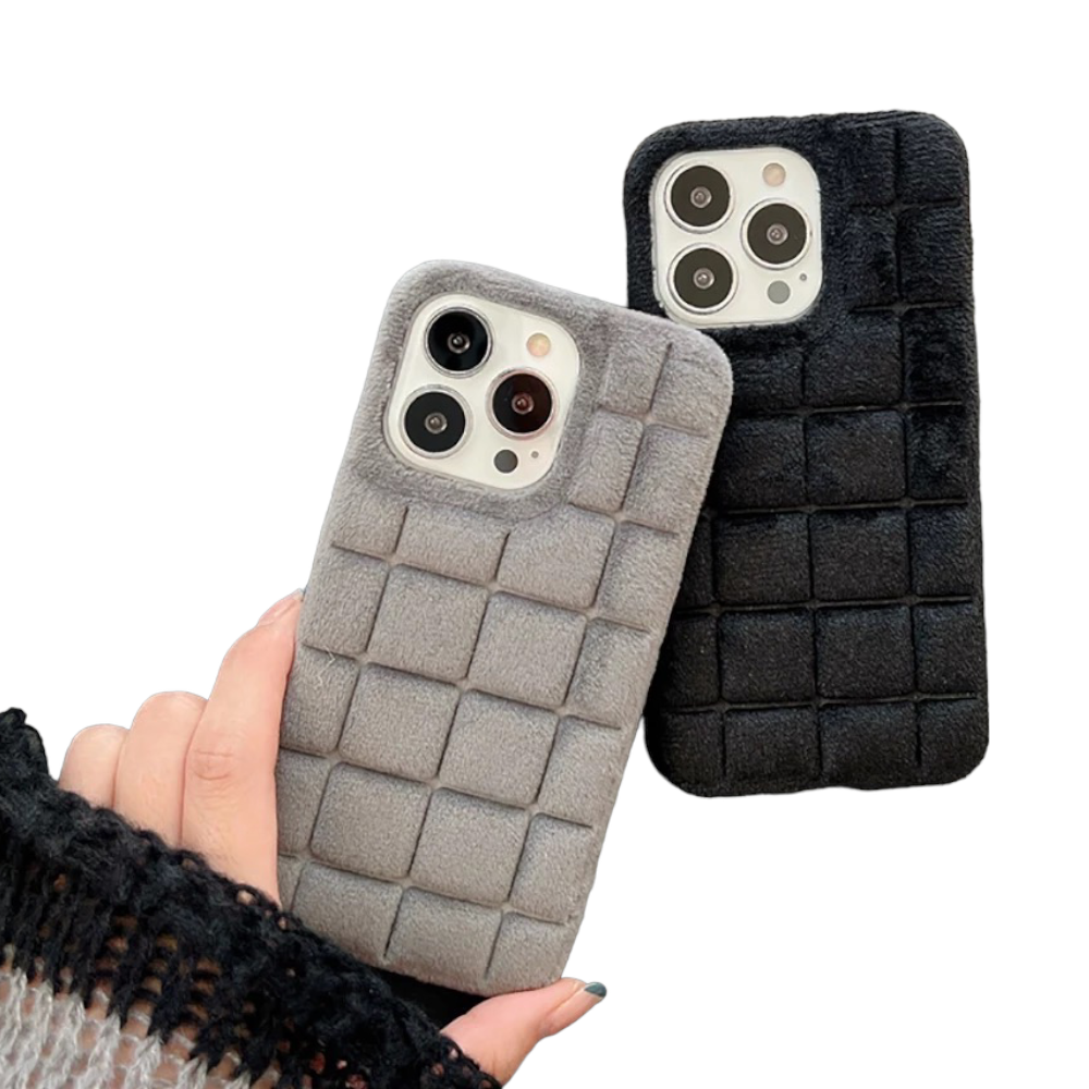 Weiche Stoff 3D Kachel/Karo Design Hülle/Case für iPhone 16, 16 Plus, 16 Pro, 16 Pro Max, 16e, 15, 15 Plus, 15 Pro, 15 Pro Max, 14, 14 Plus, 14 Pro, 14 Pro Max, 13, 13 Pro, 13 Pro Max, 13 Mini, 12, 12 Pro, 12 Pro Max, 12 Mini, SE, 11, 11 Pro | ZITOCASES®