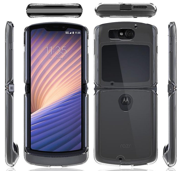 Transparente Plastik Hülle/Case für Motorola Razr 5G | ZITOCASES®