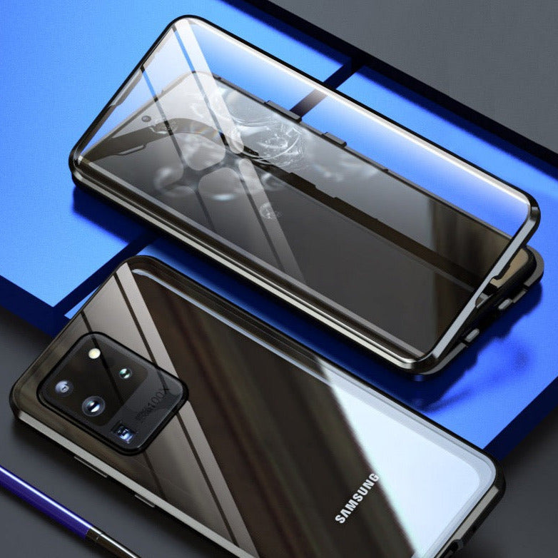 360° [KLARSICHT 9H-Glas] Aluminium Vollschutz Hülle/Case für Samsung Galaxy S25, S25 Plus, S25 Ultra, S24, S24 Plus, S24 Ultra, S24 FE, S23 FE, S23, 23 Plus, S23 Ultra, S22, S22 Plus, S22 Ultra, S21, S21 Plus, S21 Ultra, S21 FE, S20, S20 Plus, S20 Ultra | ZITOCASES®