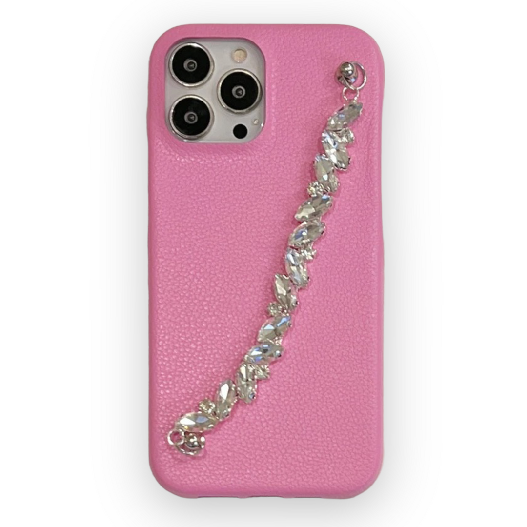 Elegante Kunstleder Hülle/Case (inkl. Diamant Kette) für iPhone 16, 16 Plus, 16 Pro, 16 Pro Max, 16e, 15, 15 Plus, 15 Pro, 15 Pro Max, 14, 14 Plus, 14 Pro, 14 Pro Max, 13, 13 Pro, 13 Pro Max, 13 Mini, 12, 12 Pro, 12 Pro Max, 12 Mini, SE, 11, 11 Pro | ZITOCASES®