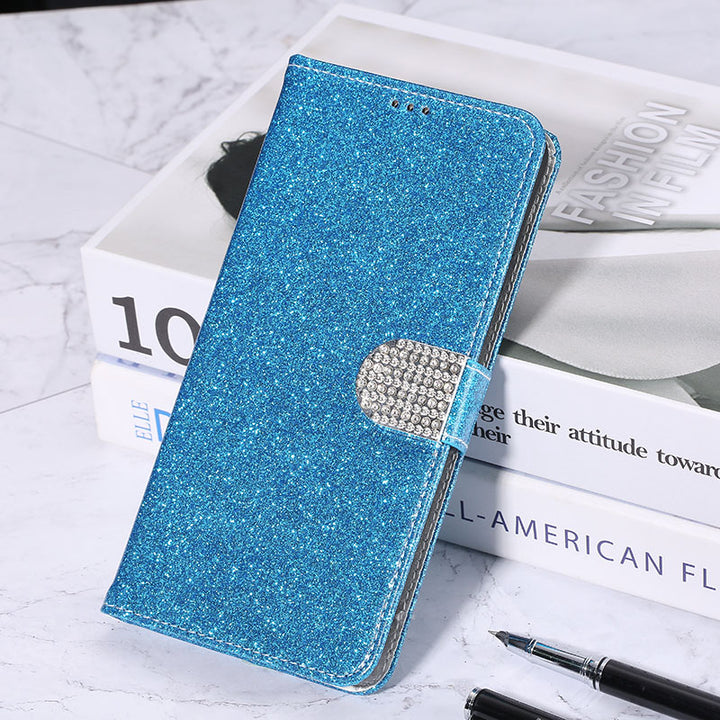 Glitzer Kunstleder Klapp Hülle/Flip Case verschiedene Farben für Wiko U30, U20, U10, Y82, Y81, Y80, Y62, Y61, Y52, View 5, 5 Plus, 4, 4 Lite | ZITOCASES®