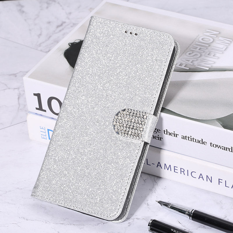 Glitzer Kunstleder Klapp Hülle/Flip Case verschiedene Farben für Wiko U30, U20, U10, Y82, Y81, Y80, Y62, Y61, Y52, View 5, 5 Plus, 4, 4 Lite | ZITOCASES®