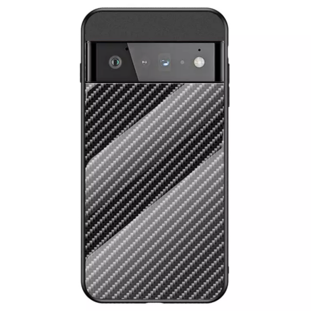 Carbon Panzerglas Hülle/Case für Google Pixel 9, 9 Pro, 9 Pro XL, 9A, 8, 8 Pro, 8A, 7, 7 Pro, 7A, 6, 6 Pro, 6A, 5, 4, 4 XL, 4A, 3 XL, 3A, 3A XL, 2, 2 XL | ZITOCASES®