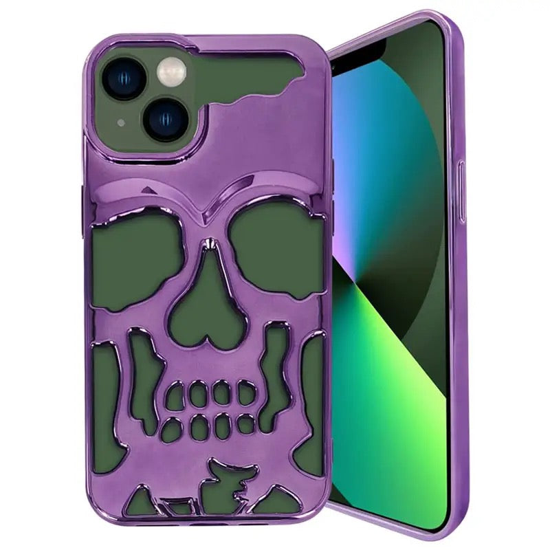 3D Chrom Totenkopf/Schädel Hülle/Case für iPhone 16-Serie | ZITOCASES®