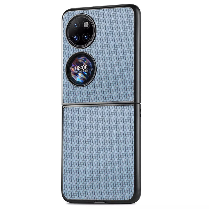 Carbon Optik Plastik Hülle/Case für Huawei P50 Pocket | ZITOCASES®