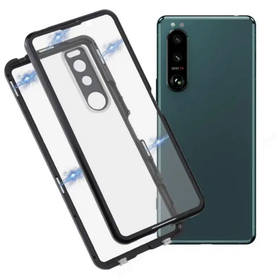 360° [KLARSICHT 9H-Glas] Aluminium Vollschutz Hülle/Case für Sony Xperia 1 III, 1 IV, 1 V, 1 VI, 5 III, 5 IV, 5 VI, 10 III, 10 IV, 10 V, 10 VI, Pro I | ZITOCASES®