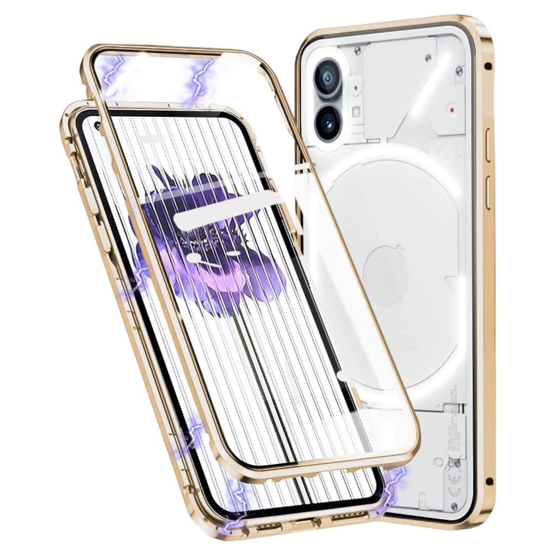 360° [KLARSICHT 9H-Glas] Aluminium Vollschutz Hülle/Case für Nothing Phone (1), (2a) Plus, (3a), (3a) Pro, CMF Phone 1 | ZITOCASES®