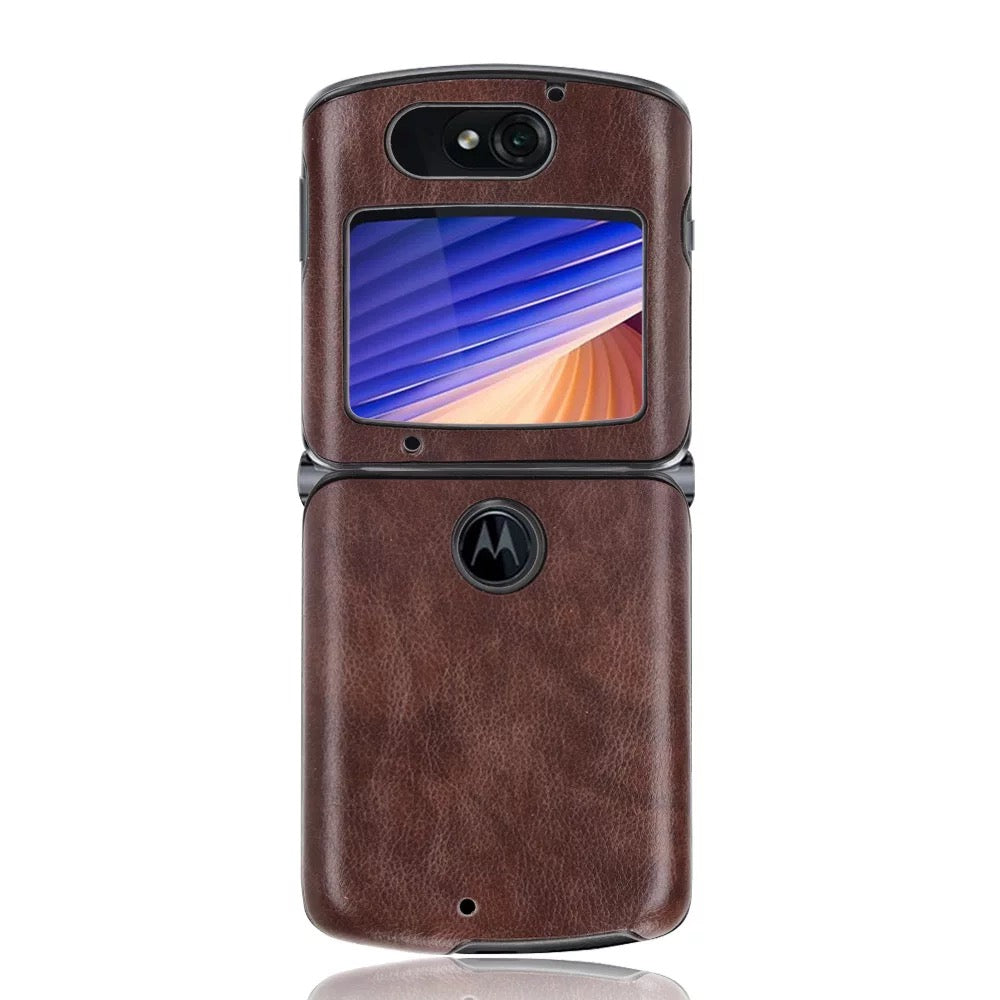 Kunstleder Optik Hülle/Case verschiedene Farben für Motorola Razr 5G | ZITOCASES®