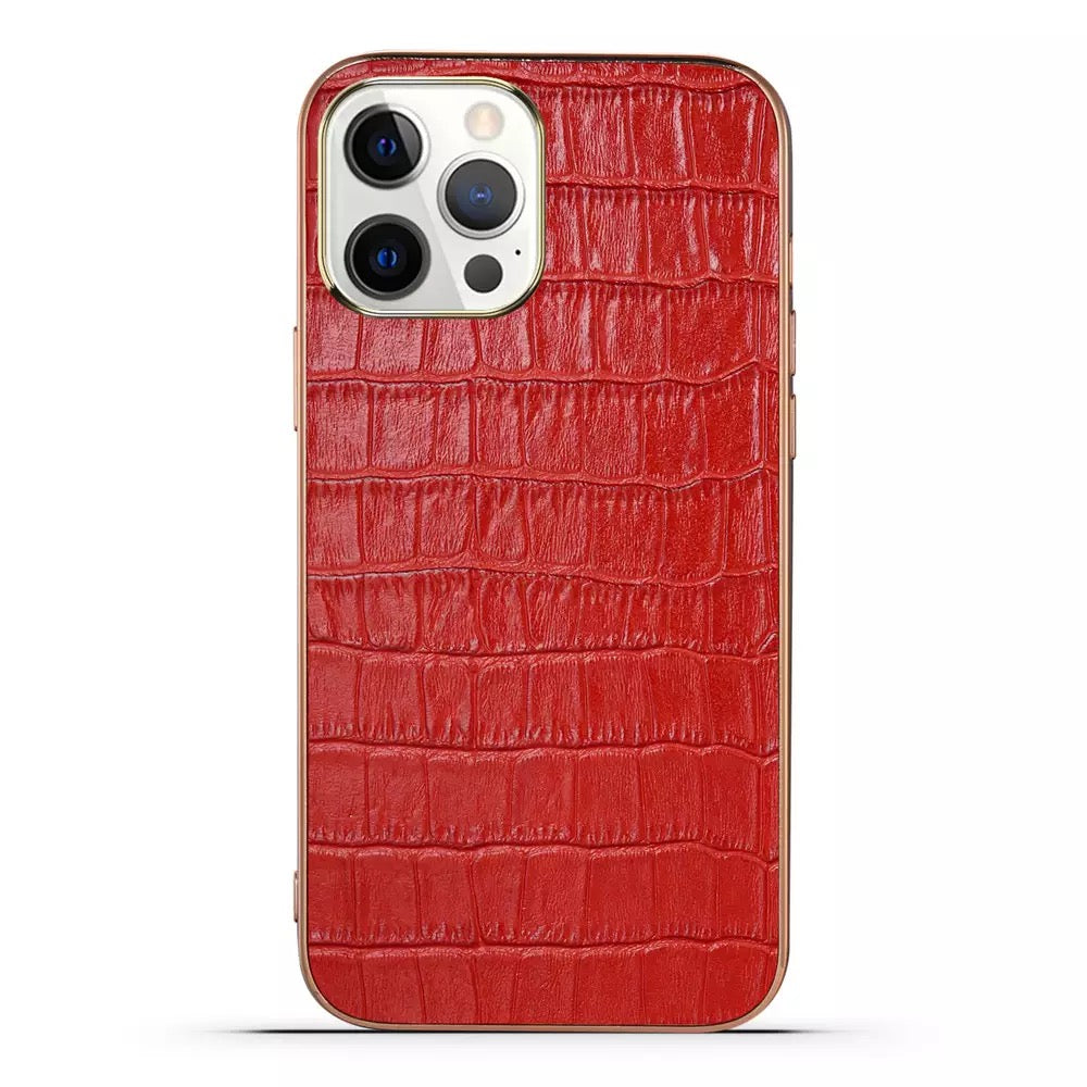 Krokodil-Leder Optik Hülle/Case für iPhone 16, 16 Plus, 16 Pro, 16 Pro Max, 16e, 15, 15 Plus, 15 Pro, 15 Pro Max, 14, 14 Plus, 14 Pro, 14 Pro Max, 13, 13 Pro, 13 Pro Max, 13 Mini, 12, 12 Pro, 12 Pro Max, 12 Mini, SE, 11, 11 Pro | ZITOCASES®