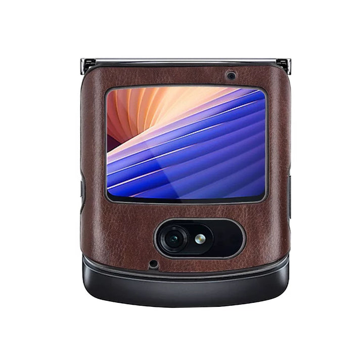 Kunstleder Optik Hülle/Case verschiedene Farben für Motorola Razr 5G | ZITOCASES®