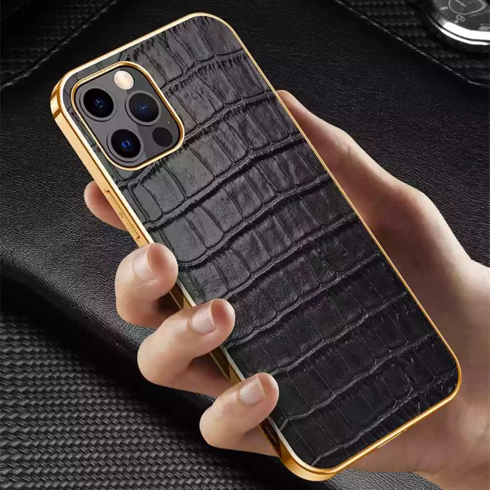 Krokodil-Leder Optik Hülle/Case für iPhone 16, 16 Plus, 16 Pro, 16 Pro Max, 16e, 15, 15 Plus, 15 Pro, 15 Pro Max, 14, 14 Plus, 14 Pro, 14 Pro Max, 13, 13 Pro, 13 Pro Max, 13 Mini, 12, 12 Pro, 12 Pro Max, 12 Mini, SE, 11, 11 Pro | ZITOCASES®