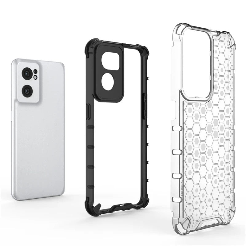 Hybrid/Waben Hülle/Case verschiedene Farben für OnePlus 13R, 13, 12R, 12, 11, 10T, 10 Pro, 9, 9 Pro, 8, 8 Pro, 8T, Nord, 4, 3, 2, CE | ZITOCASES®