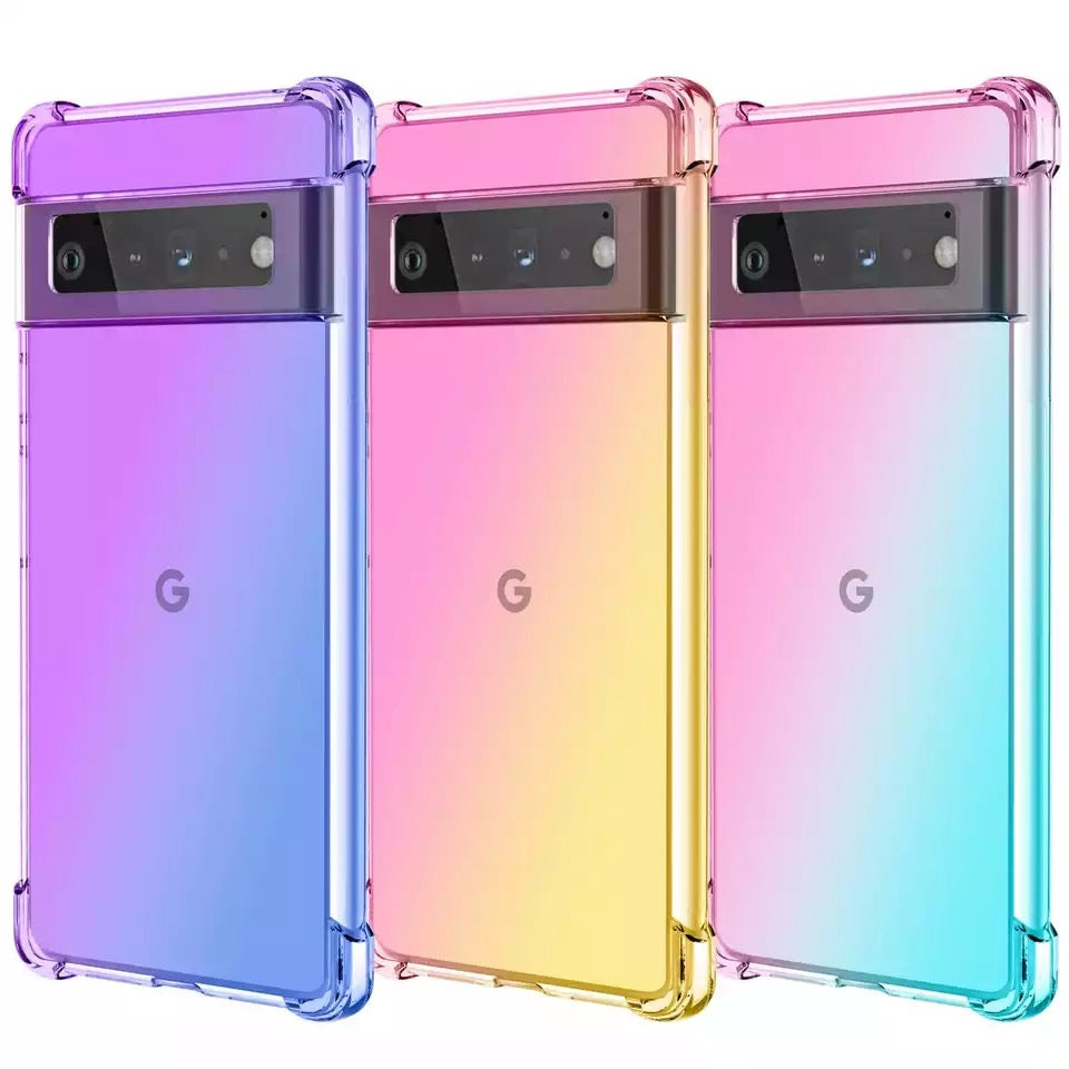 Regenbogen Airbag Soft Hülle/Case für Google Pixel 9, 9 Pro, 9 Pro XL, 8, 8 Pro, 8A, 7, 7 Pro, 7A, 6, 6 Pro, 6A, 5, 4, 4 XL, 4A, 3, 3 XL, 3A, 3A XL | ZITOCASES®