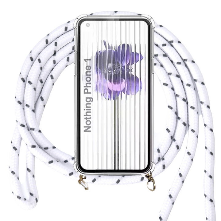 Transparente Silikon Hülle/Case zum Umhängen (Inkl. Kordel) verschiedene Farben für Nothing Phone (2), (2a), (2a) Plus, (1), CMF Phone 1 | ZITOCASES®