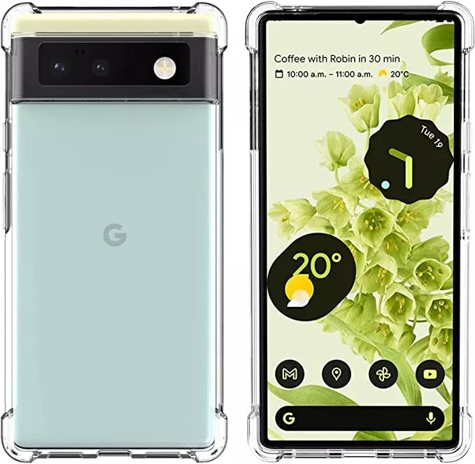 Transparente Airbag Silikon Hülle/Case für Google Pixel 9, 9 Pro, 9 Pro XL, 9A, 8, 8 Pro, 8A, 7, 7 Pro, 7A, 6, 6 Pro, 6A, 5, 4, 4 XL, 4A, 3, 3 XL, 3A, 3A XL | ZITOCASES®